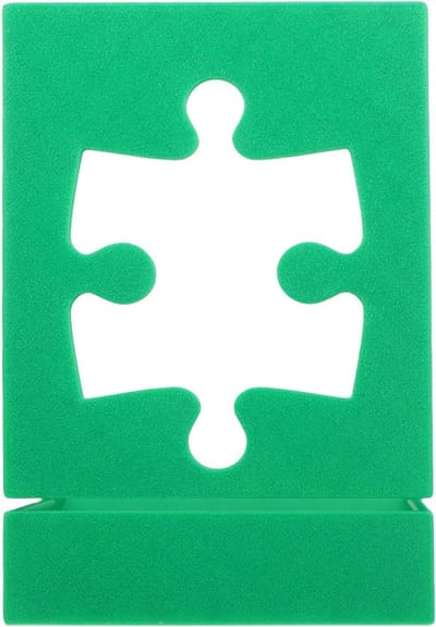 Puzzel Deksel Houder - Display Stand - Puzzel Presentatie - Duurzaam PLA Materiaal - 13.5x10x8.3CM - Groen