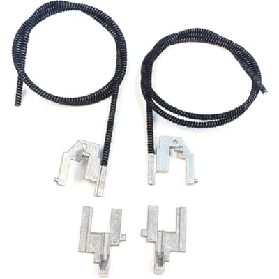 ESR674 Piste de réparation de toit ouvrant électrique Câbles de traction Bowden Gauche et Droite avec Support de Montage Métallique Charnières pour Renault Megane MK1 Scenic MK1