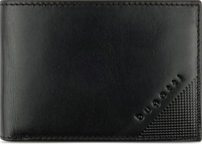 Bugatti Nobile Portemonnee RFID-bescherming Leer 10.5 cm - Jongens - Horizontaal - schwarz