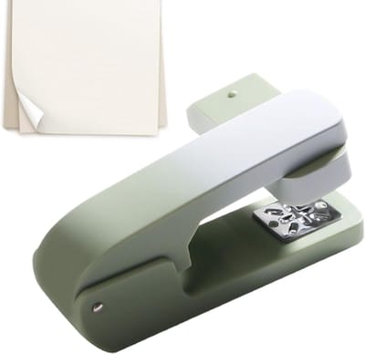 Bureaunietmachine - Ergonomische nietmachine - Documenten binden - 360 graden rotatie - 20 vellen - Groen