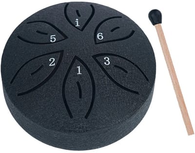 Nivard Handpan - Tongue Drum - Steel - Regen - Klankschaal - Zwart