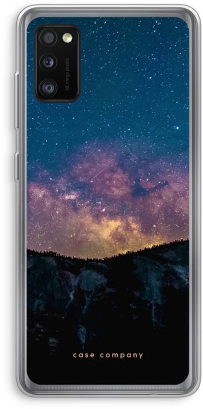 Case Company® - Hoesje geschikt voor Samsung Galaxy A41 hoesje - Travel to space - Soft Cover Telefoonhoesje - Bescherming aan alle Kanten en Schermrand