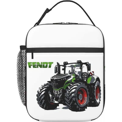 Fendt Tractor Geïsoleerde Lunchtas voor Vrouwen Kinderen Draagbare Voedseldozen Thermische Lunchbox Tote One Size gray