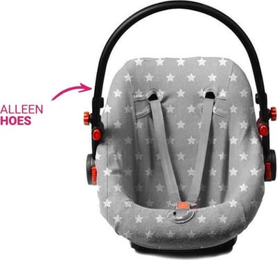 Briljant Baby Autostoelhoes badstof dessin Thijs - maat 0+ grijs