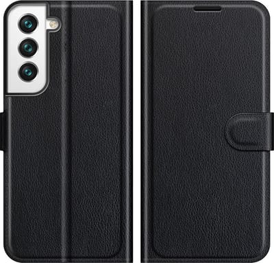 Coverup Hoesje - Geschikt voor Samsung Galaxy S22 Plus Hoesje - Coverup Book Case - Zwart