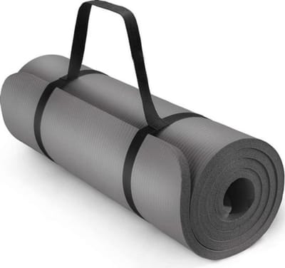 Fitness mat - Yoga mat - Sport mat - Antislip - Zwart - 178 x 60 x 1cm