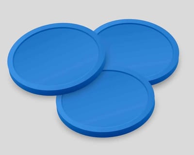Blanco Consumptiemunten 29mm / Betaalmunten (per 250 stuks) - BLAUW