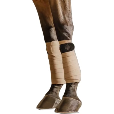 Kentucky Horsewear - Polar fleece bandages show vegan wool beige