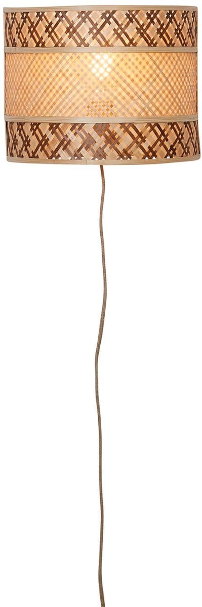 GOOD&MOJO Wandlamp Langkawi - Naturel - Ø32cm - Binnen Bohemian