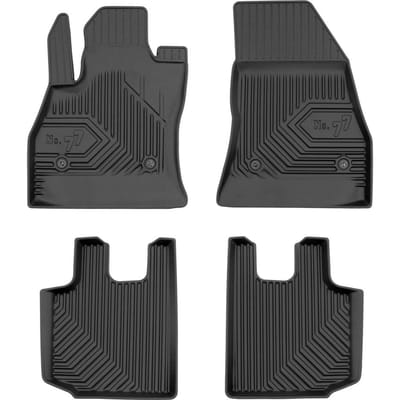 Frogum - No.77 - Automatten 3D - Geschikt voor FIAT 500L (vanaf 2012) - 4-delig - TPE Rubber - Zwart