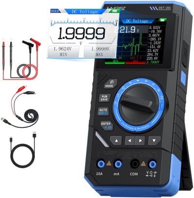 Digitale Multimeter 3IN1 met Oscilloscoop en DDS Generator - 19999 Counts, 1MHz Bandbreedte, 5MSa/s Sample Rate