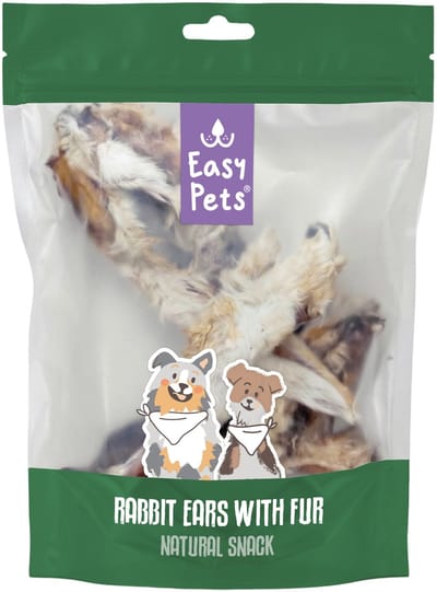 7 st Easypets konijnenoren met vacht