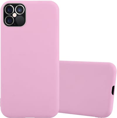 Cadorabo Hoesje geschikt voor Apple iPhone 12 / 12 PRO in CANDY ROZE - Beschermhoes gemaakt van flexibel TPU silicone Case Cover