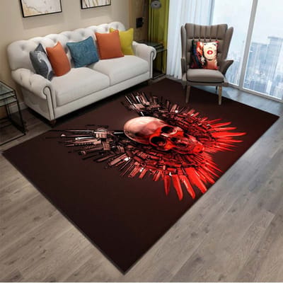 15 Maten 3D Geweer Pistool Revolver Wapen Vloerkleed, Tapijt voor Woonkamer Slaapkamer, Keuken Deurmat Badkamer Antislip Vloermat 40x60cm (16x24in)
