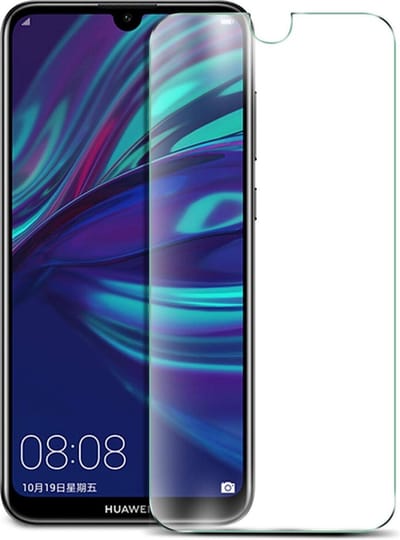 3 Stuks Screenprotector Tempered Glass Glazen Gehard Screen Protector 2.5D 9H (0.3mm) - Geschikt Voor: Huawei Y7 2019