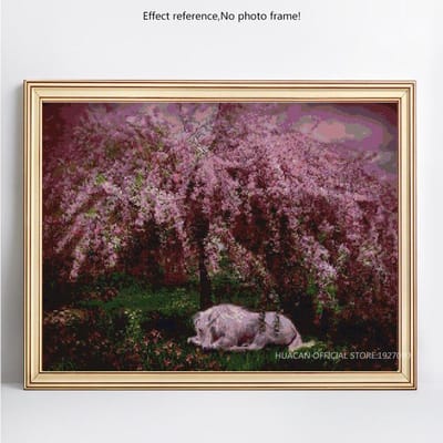 Diamant schilderij paard en bloem dier Strass mozaïek diamant borduurwerk kruissteek 20X30CM