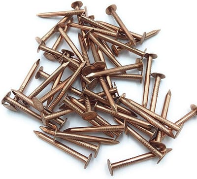 Koperen Nagels - Daknagels Ambachtelijke Nagels - Dakbedekking Reparatie - Corrosiebestendig Materiaal - 1 inch - Koperkleurig