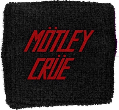 Mötley Crüe Logo - Wristband Zweetbandje zwart Katoen -