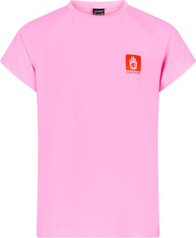 Protest PRTSherrys JR - UV shirt Meisjes - Surf T-shirt - Korte mouwen - Ronde hals - Loose fit - Groen