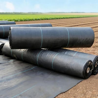 Onkruidwerend Membraan - Bodembedekkingsdoek Tuin - Onkruid Vrij Houden - UV-gestabiliseerd Ademend - 1x1m - Zwart