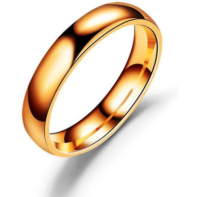 Eenvoudige 2mm 4mm 6mm Titanium Ring Dames Heren Voorkom Allergie Hoogglans Trouwringen Roestvrij Staal Koppel Vinger Sieraden 13&4mm beige