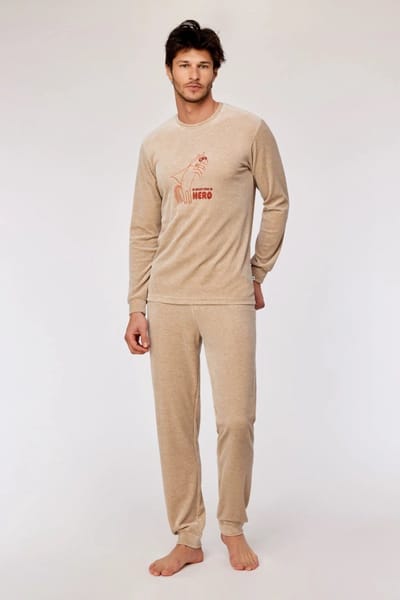 Woody pyjama unisex - pony - beige - 252-10-PLC-V/227 - XL