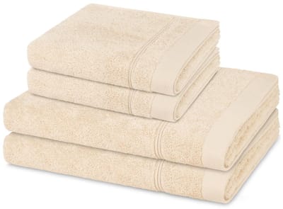 Ross Sonstiges 2 X handdoek 2 X douchehanddoek - in set 4 pack Rubin