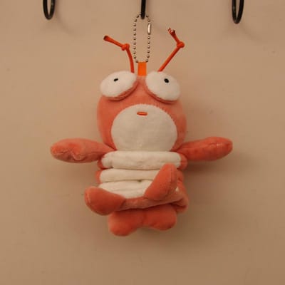 Schattige Lente Kreeft Hanger Pluche Speelgoed Pop Katje Hondje Tas Hangende Sleutelhanger Lap Doll 4 inch