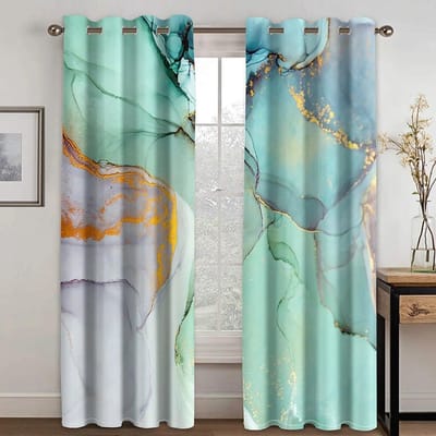 2-delige marmeren gordijnen roze goudgrijze gordijnen voor luxe slaapkamer woonkamer keuken raam jaloezieën ring top cortinas rideau W50xH130(CM)x2PCS-Grommet Top