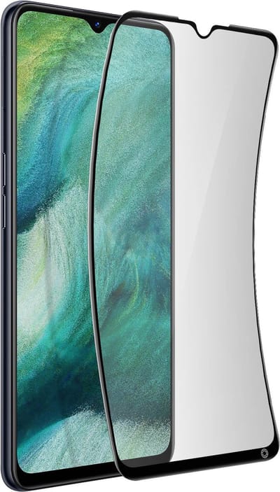 Force Case, Screenprotector geschikt voor Oppo Find X2 Lite - Oleophobic 2.5D (incl. Antistatic Adhesive), Transparant zwart