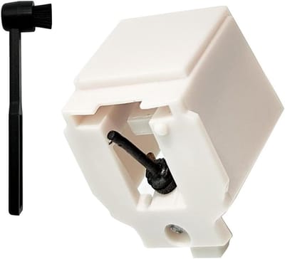 Platenspeler Naald - Stylus Naald - Muziek Luisteren - Koolstofvezel Naaldsteel - 1 Stuks - Wit