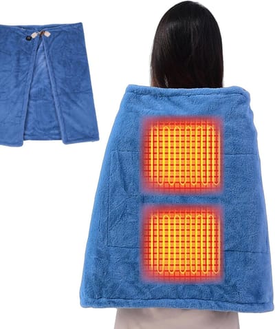 Warmtedeken Rug - Nek Schouder Kussen - Ontspannende Warmte - 3 Temperatuurstanden - 80x60 cm