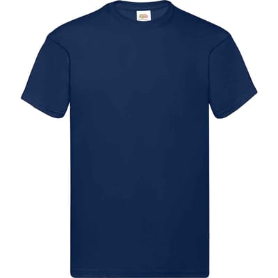 Fruit of the Loom Katoenen uniseks T-shirt voor volwassenen (Donkere marine)