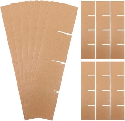 Verhuisdoos Scheidingswanden - Verdelers Inzetstukken - Veilig Verhuizen - Roosterindeling - 335x8x03 cm - Khaki