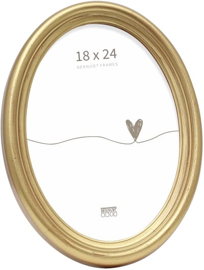 Deknudt Frames fotolijst S100A3 - goud - ovaal - 18x24 cm