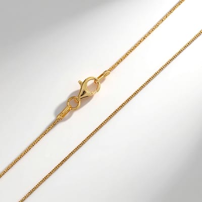 Cavill - Zilveren ketting 925 Sterling Zilver Verguld - Slangenketting 70 cm - Elegant Filigraan Design met Karabijnsluiting - Warme Gouden Glans