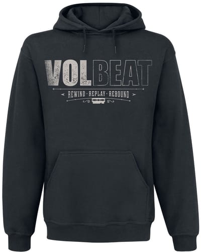 Volbeat Cover - Rewind, Replay, Rebound Heren Trui met capuchon - zwart - 3XL