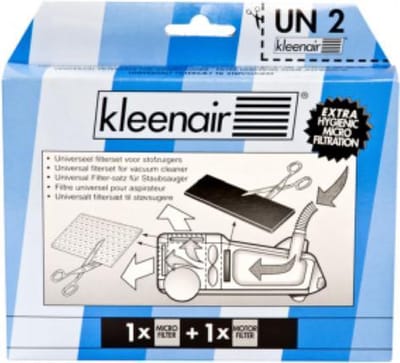 Kleenair universele filterset voor stofzuiger - microfilter voor uitblaasopening + motorfilter - op maat te knippen