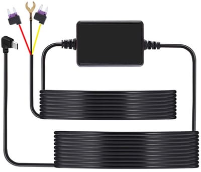 Allecto - Hardwire Kit Dashcam - Type C Aansluiting - Laagspanningsbeveiliging - 12V/24V naar 5V - Eenvoudige installatie - Parkeerbewaking - Gesch...