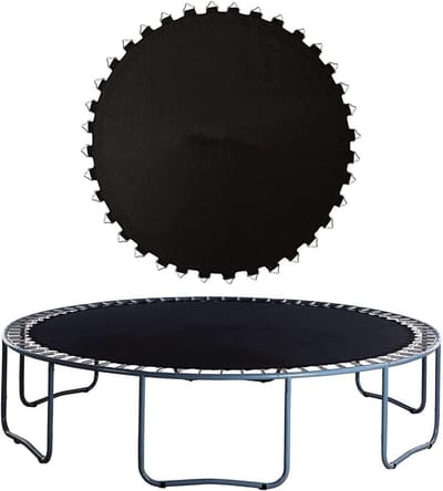 Vervangende springmat - Trampoline mat - Buiten spelen - UV-bestendig materiaal - 43 m diameter - Zwart