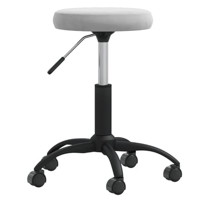 vidaXL - Massagekruk - fluweel - lichtgrijs
