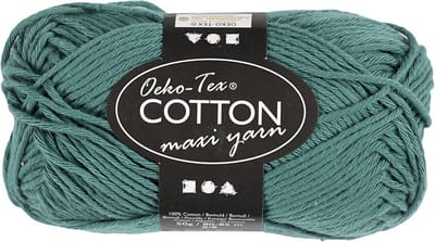 Creativ Company Cotton yarn Size 8/8 L: 80-85 M Petrol - 50gr.