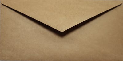 Ecologische bruine enveloppen A4 - 110 x 220 mm - 25 stuks - NK natgelijmde - 100 gram - Eko Design - Netuno