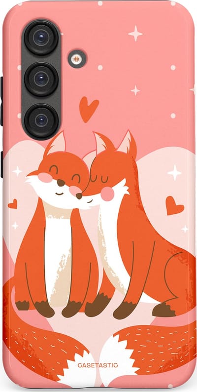 Casetastic Hoesje Geschikt voor Samsung S25 - Stijlvolle Beschermende Duo-layer Case - Vossenzoen
