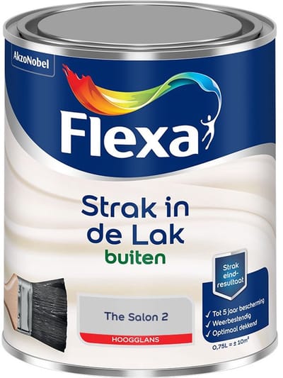 Flexa - Strak In De Lak Buitenlak Hoogglans - The Salon 2 - Mengverf - 750 Ml