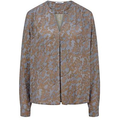 Blouse Van Peter Hahn blauw