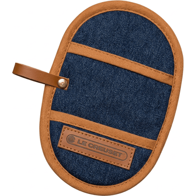 Le Creuset pothouder set - denim blauw, 2 stuks, 30 x 12,5 cm