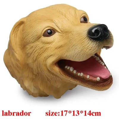 Zacht Vinyl Rubber Dier Hoofd Handpop Figuur Speelgoed Handschoen Model Cadeau Dinosaurus Handpop Speelgoed Voor Halloween Speelgoed