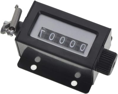 Handmatige Teller - Mechanische Teller - Productie Tellen - Zonder Batterijen - 56 x 45 x 32 cm - Zwart