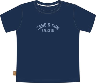 Frogs and Dogs - Sand & Sun T-Shirt | Twilight blue - Katoen - Maat 62